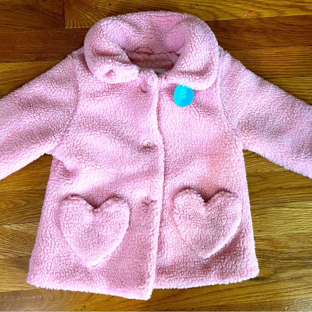 Carter heart coat, 24 months, NEW with tags